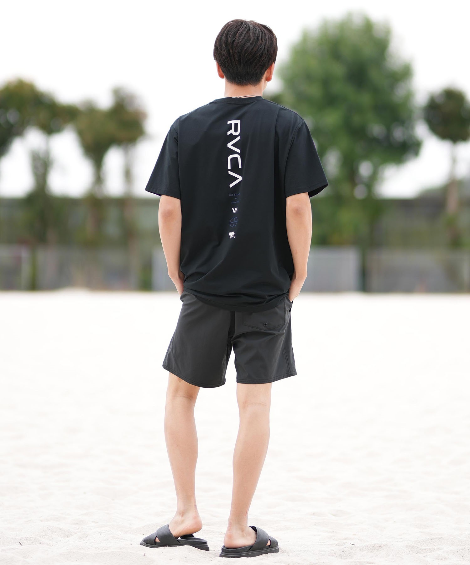 RVCA ルーカ 半袖 Tシャツ メンズ ラッシュガード 水陸両用