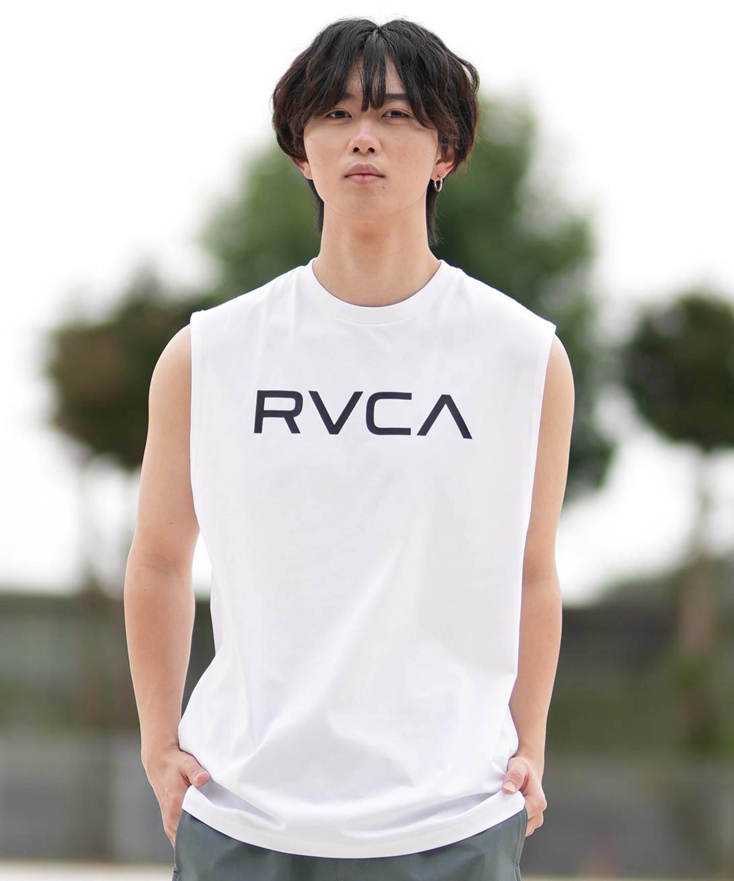 RVCA ルーカ ラッシュガード メンズ タンクトップ バック