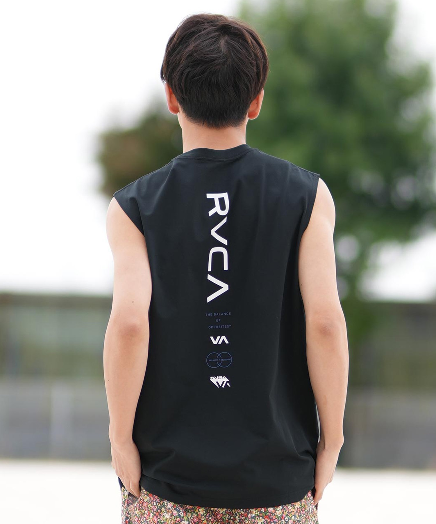 RVCA ルーカ ラッシュガード メンズ タンクトップ バック