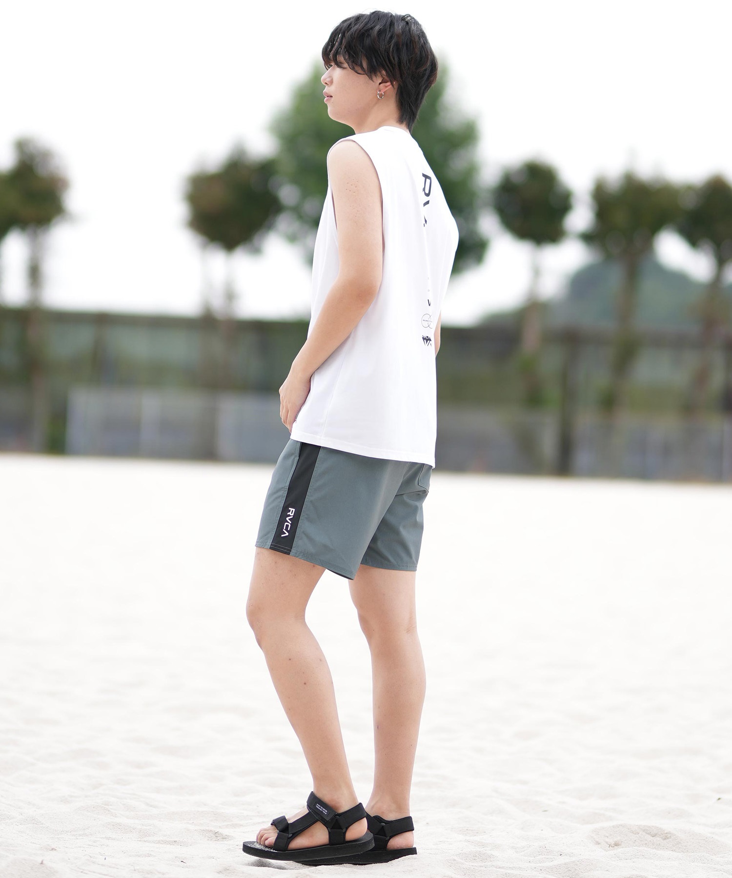 RVCA ルーカ ラッシュガード メンズ タンクトップ バック