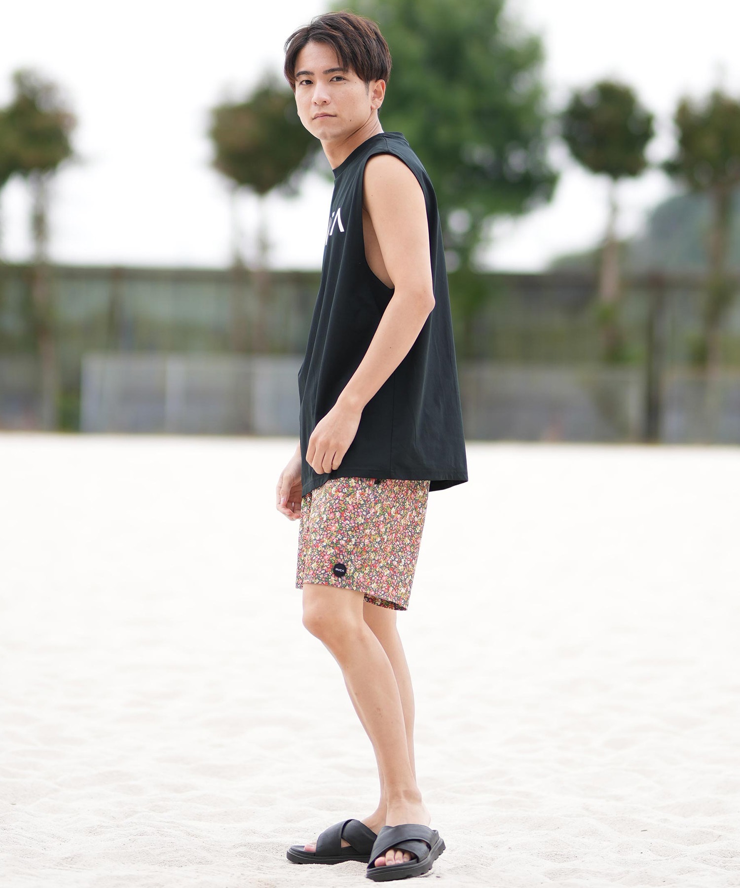 RVCA ルーカ ラッシュガード メンズ タンクトップ バック