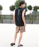 RVCA ルーカ ラッシュガード メンズ タンクトップ バックプリント UVカット 吸水速乾 水陸両用 BF041-878(WHT-S)