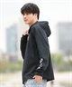 RVCA ルーカ 水着 ラッシュガード ジップアップ パーカー メンズ 長袖 バックプリント 水陸両用 UVカット 吸水速乾 BF041-P85(WHT-S)