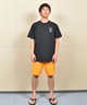 RVCA ルーカ ラッシュガード 半袖 Tシャツ メンズ 水陸両用 ユーティリティー REFLECTIVE BAS SFST BF041-P86(BLK-S)