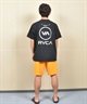 RVCA ルーカ ラッシュガード 半袖 Tシャツ メンズ 水陸両用 ユーティリティー REFLECTIVE BAS SFST BF041-P86(BLK-S)