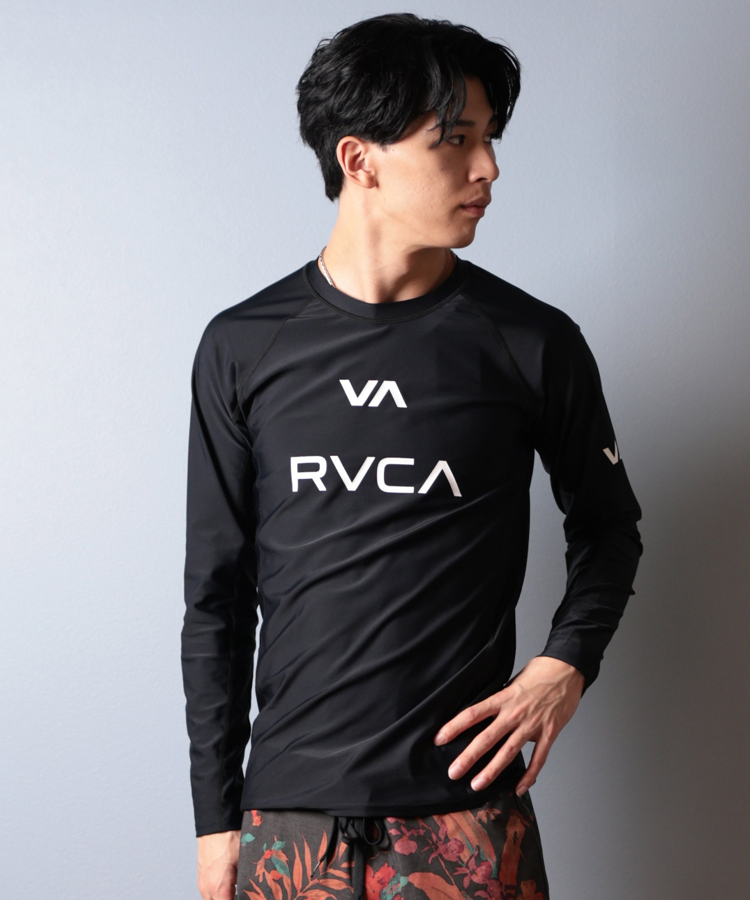 RVCA ルーカ 水着 ラッシュガード 長袖 Tシャツ ロンT メンズ