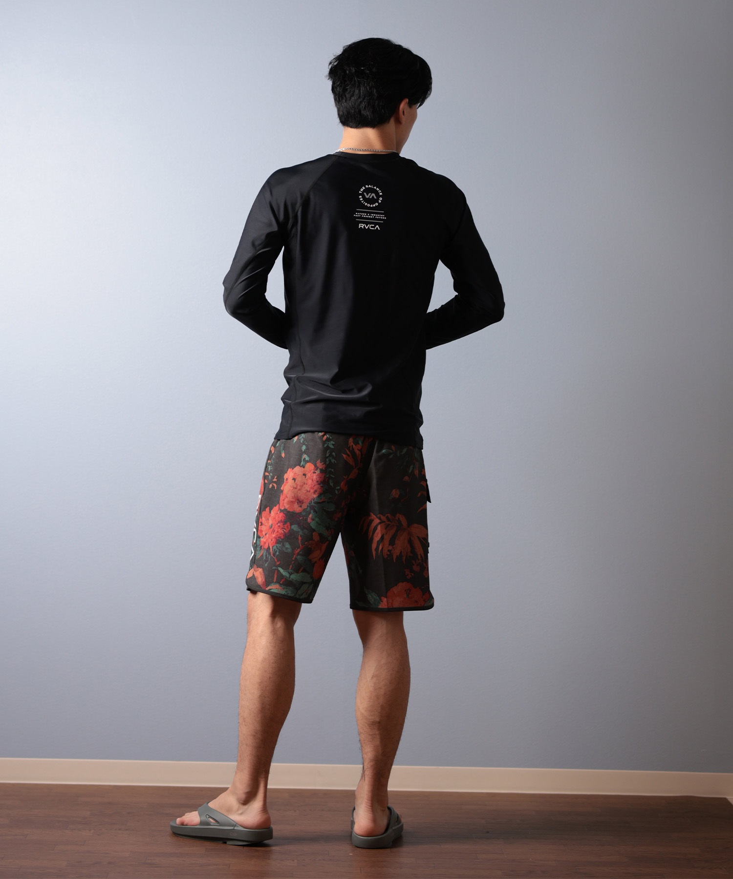 RVCA ルーカ 水着 ラッシュガード 長袖 Tシャツ ロンT メンズ