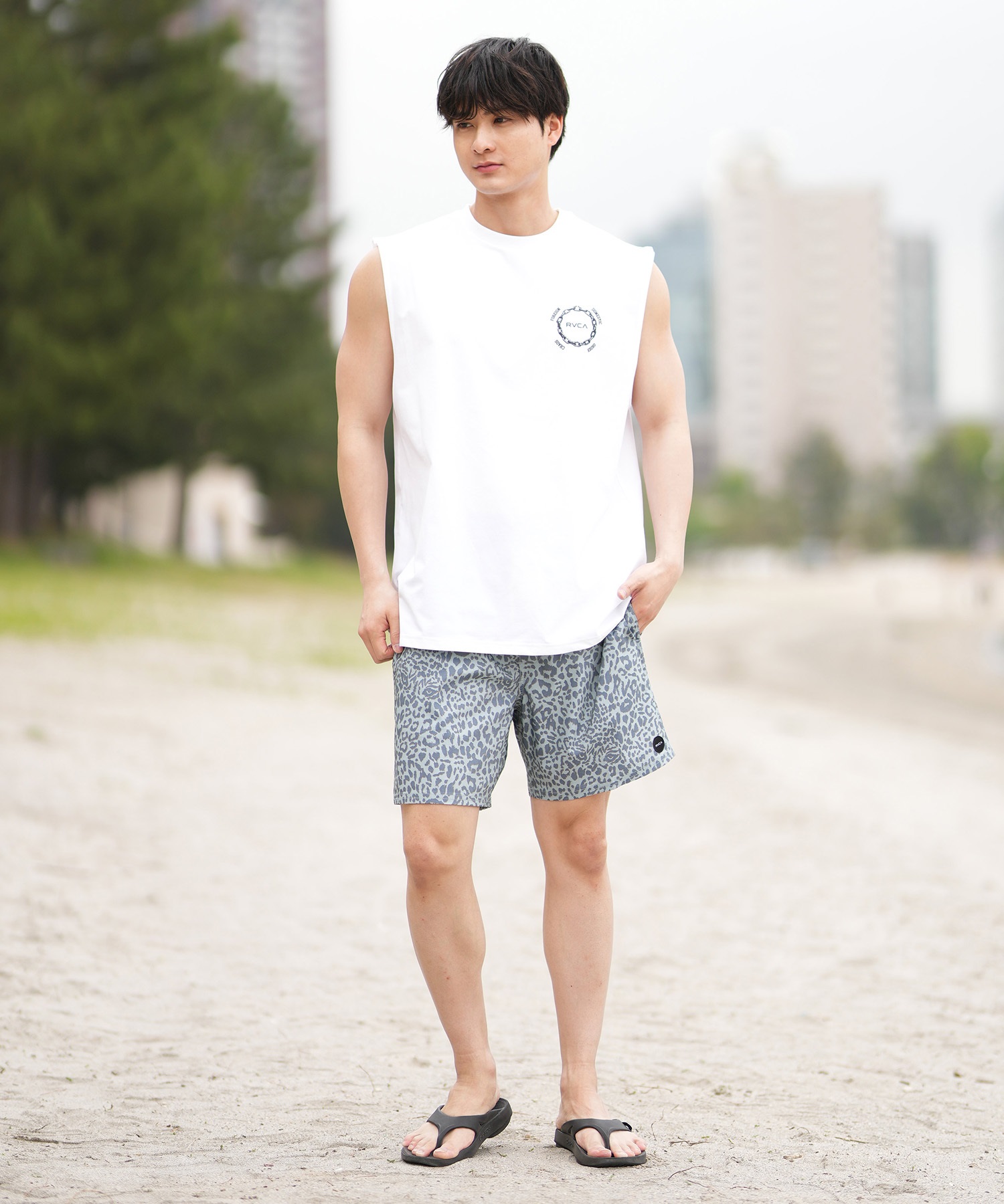 RVCA ルーカ 水着 ラッシュガード タンクトップ メンズ バック