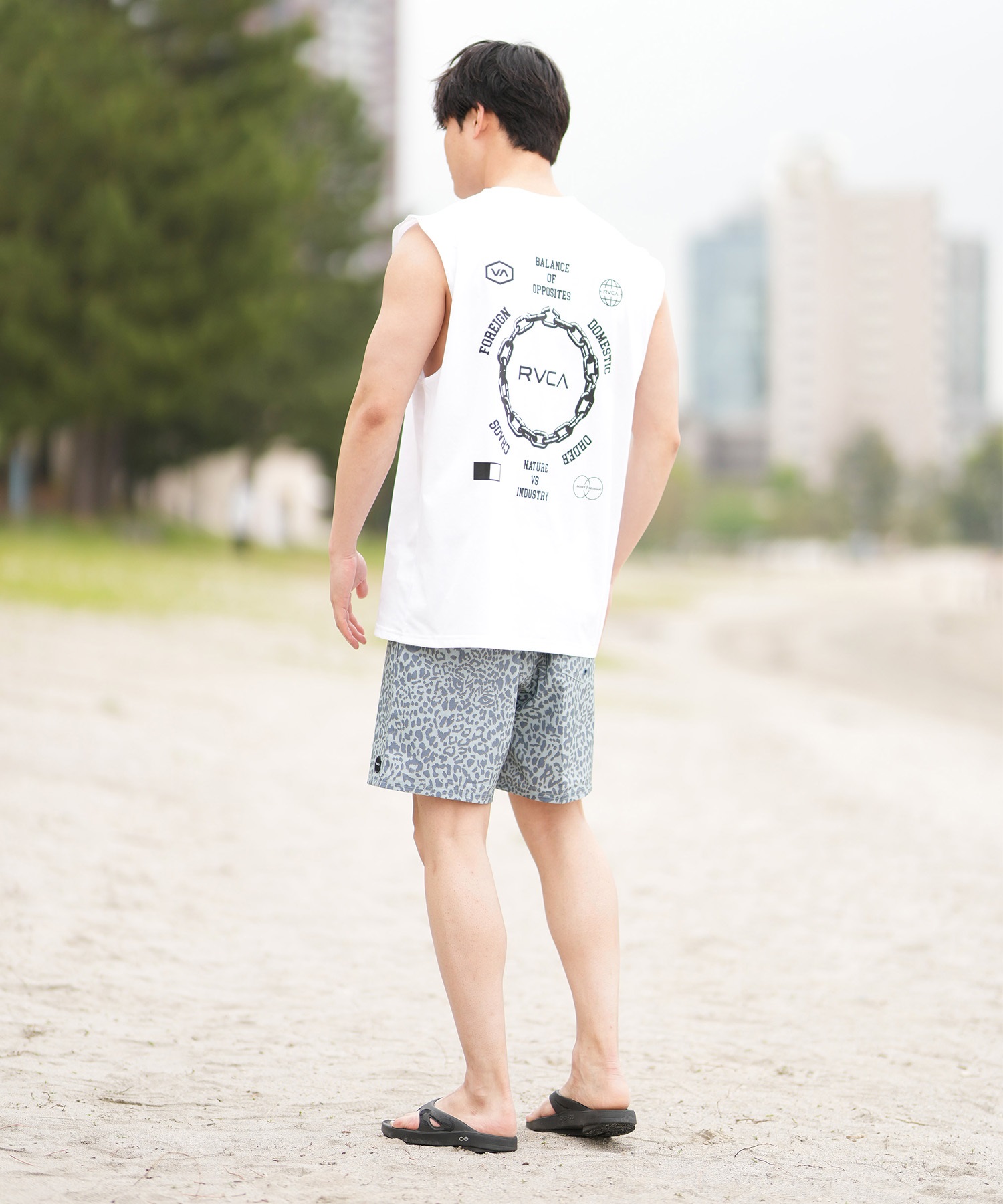 海専用 RVCA ルーカ 水着 ラッシュガード タンクトップ メンズ バック