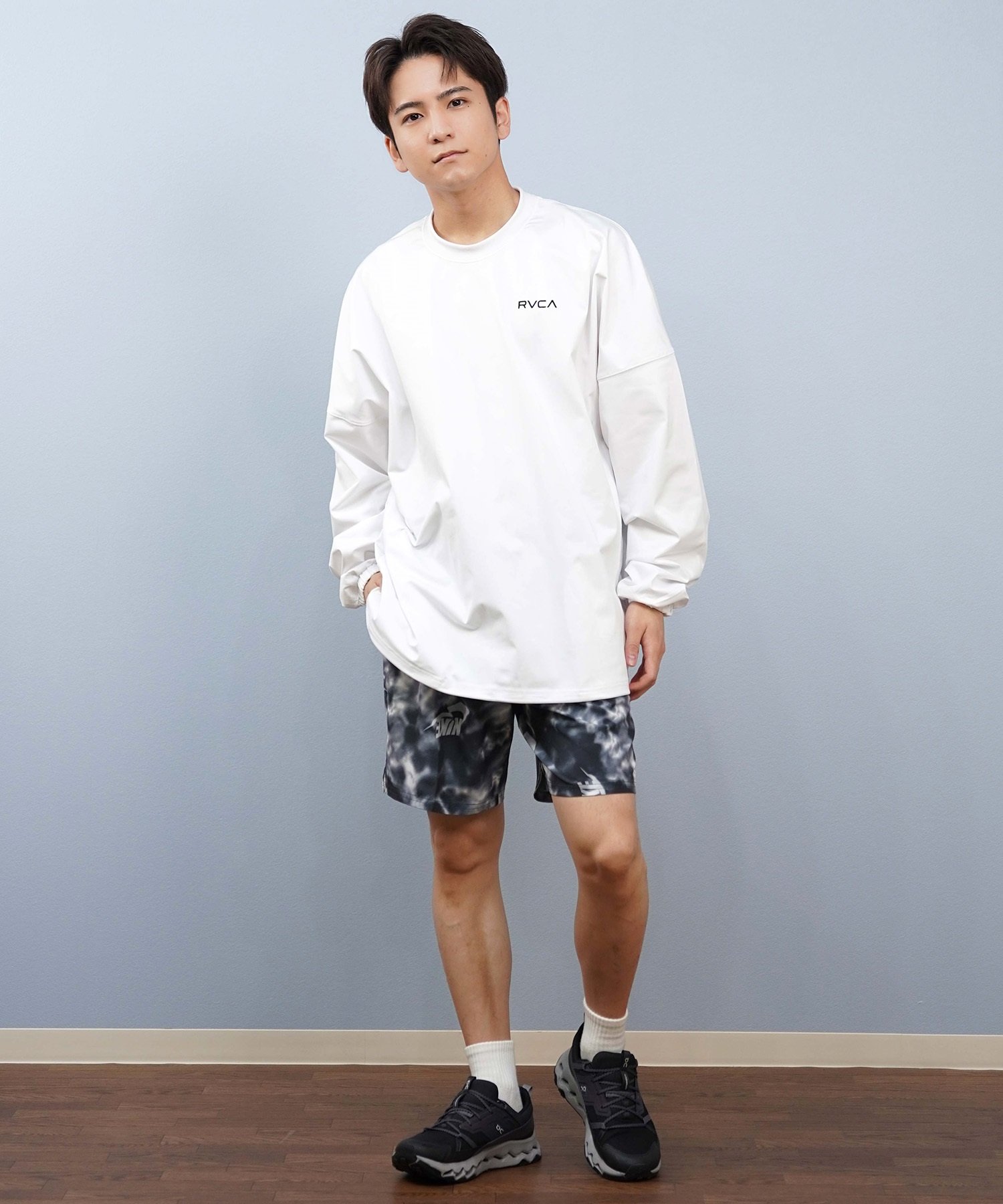 RVCA ルーカ 水着 ラッシュガード 長袖 Tシャツ ロンT メンズ