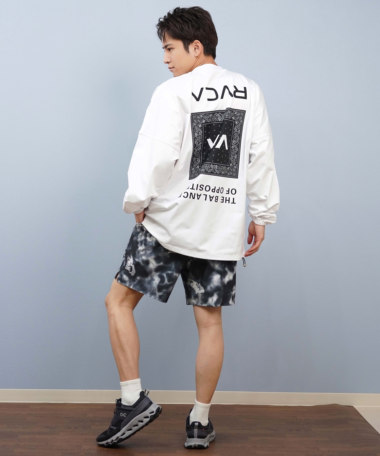 RVCA ルーカ 水着 ラッシュガード 長袖 Tシャツ ロンT メンズ