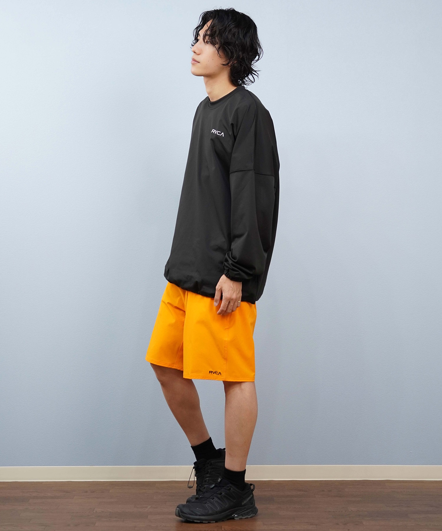 RVCA ルーカ 水着 ラッシュガード 長袖 Tシャツ ロンT メンズ バック
