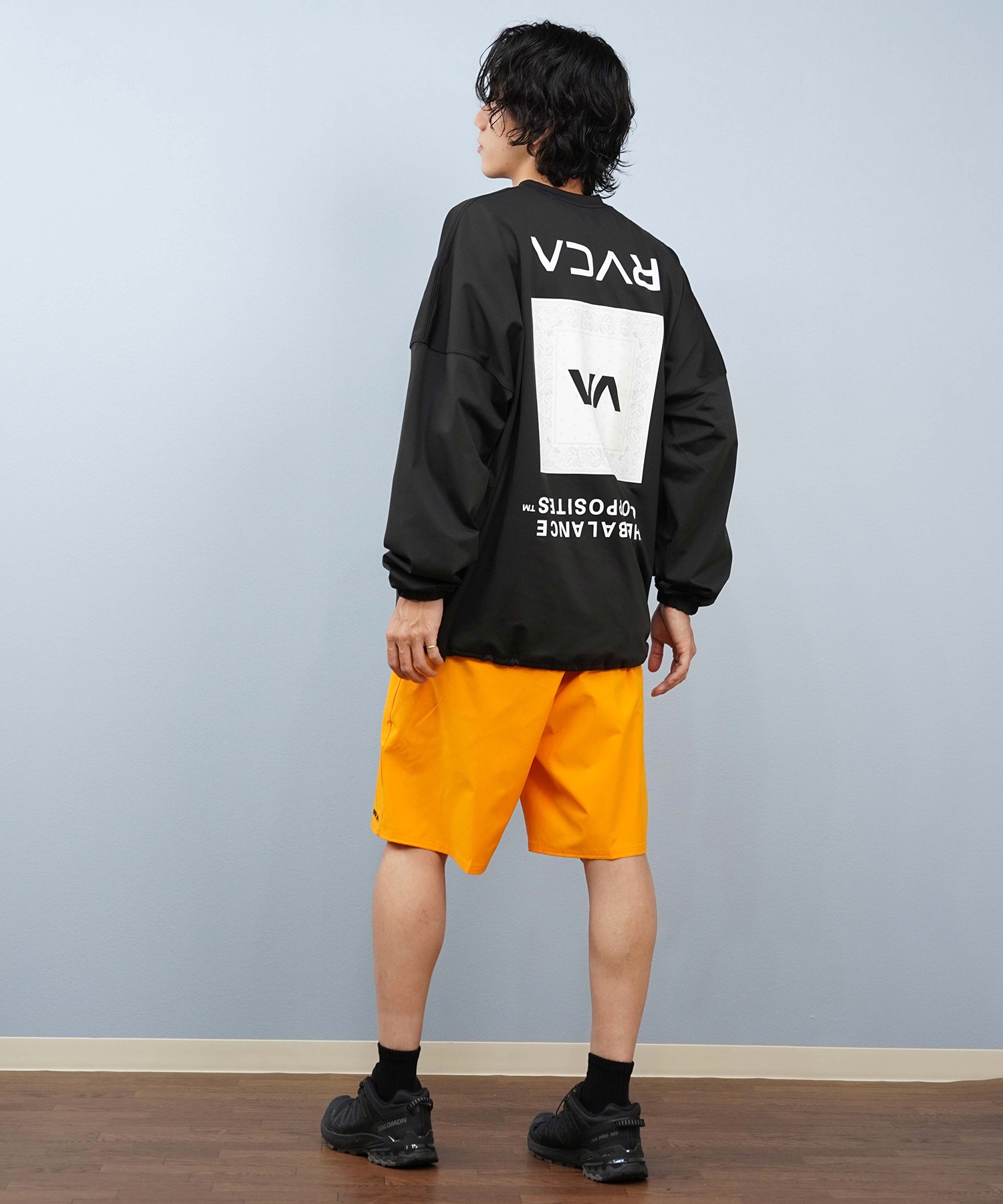 RVCA ルーカ 水着 ラッシュガード 長袖 Tシャツ ロンT メンズ
