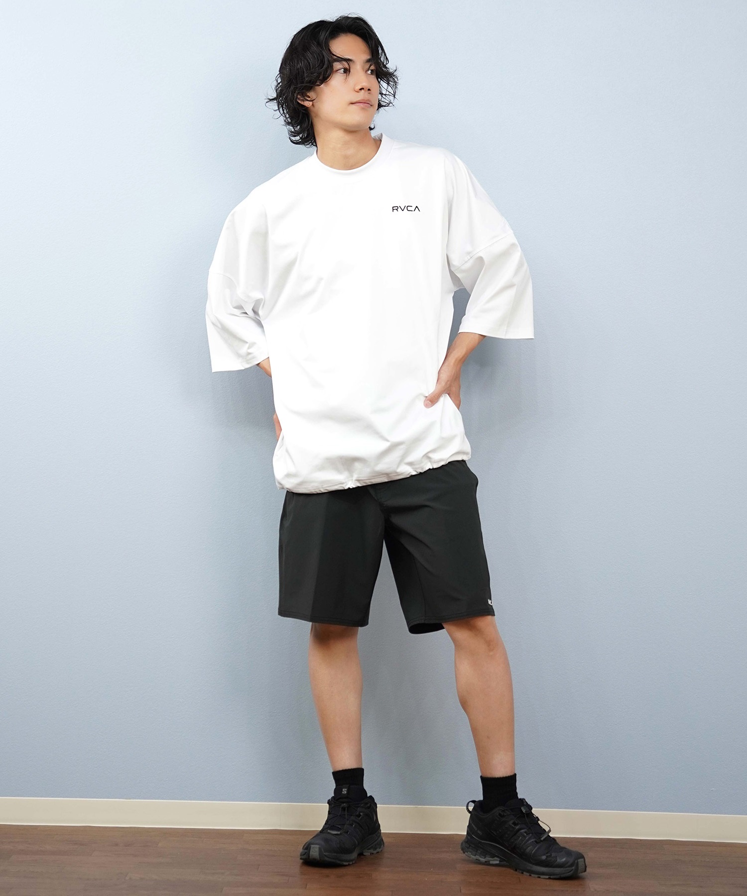 RVCA ルーカ 水着 ラッシュガード 半袖 Tシャツ メンズ バックプリント