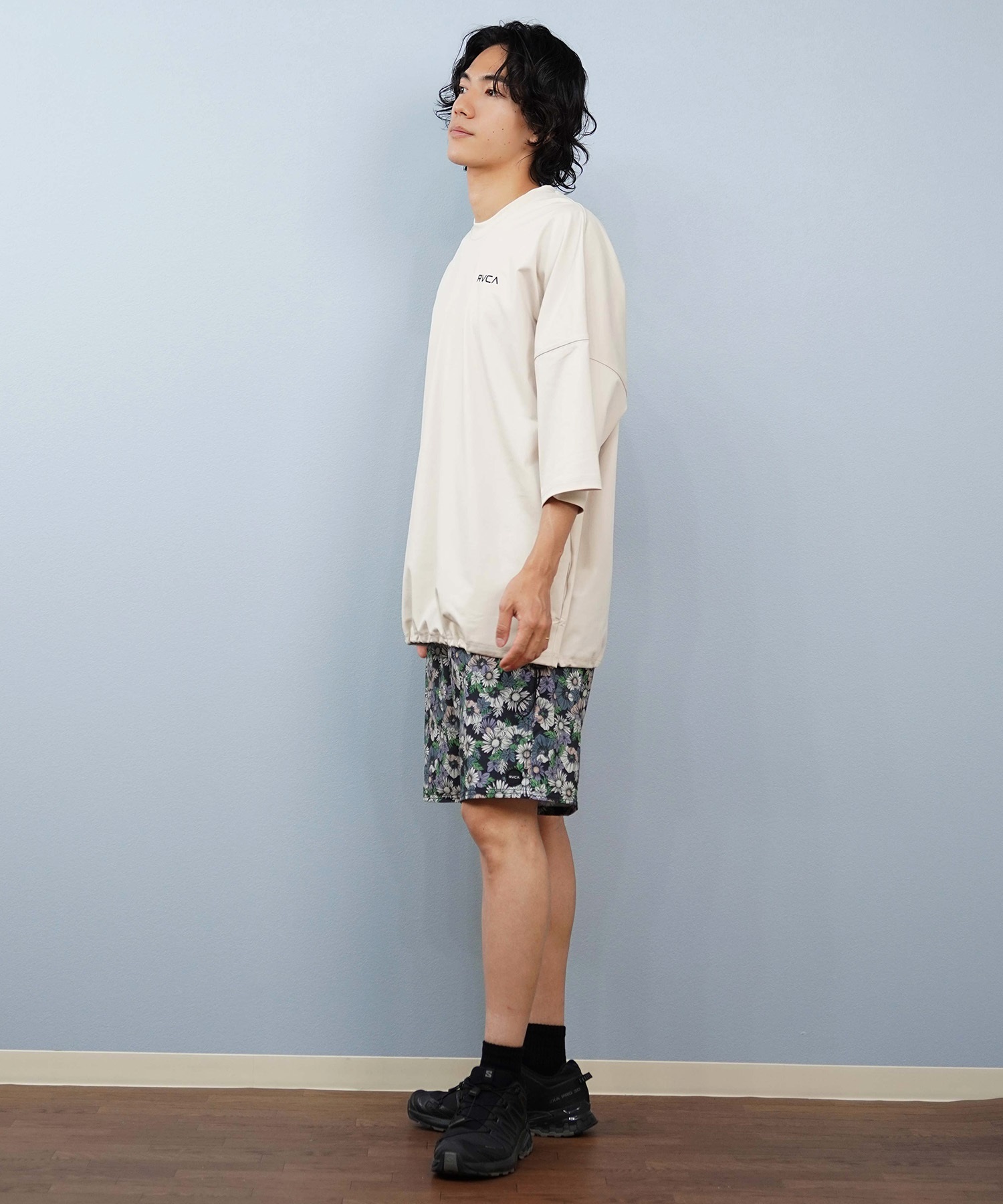 RVCA ルーカ 水着 ラッシュガード 半袖 Tシャツ メンズ バックプリント