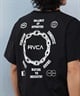 RVCA ルーカ 水着 ラッシュガード 半袖 Tシャツ メンズ 水陸両用 バックプリント セットアップ対応 BF04A-P89(BLK-S)
