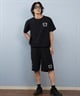 RVCA ルーカ 水着 ラッシュガード 半袖 Tシャツ メンズ 水陸両用 バックプリント セットアップ対応 BF04A-P89(BLK-S)