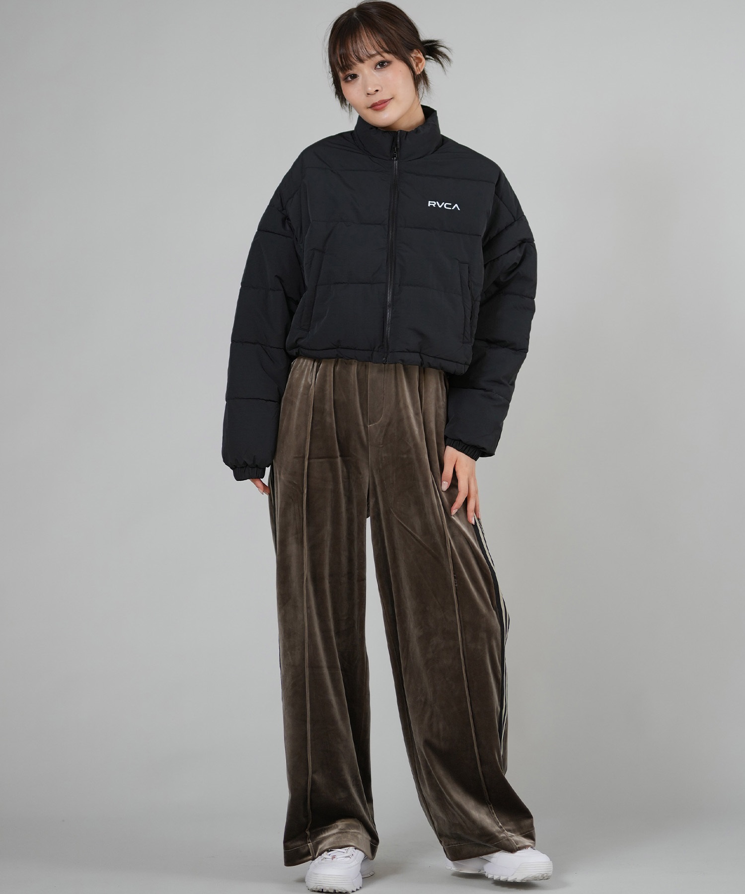 RVCA ルーカ ジャケット レディース シンプル クロップド丈 ショート丈