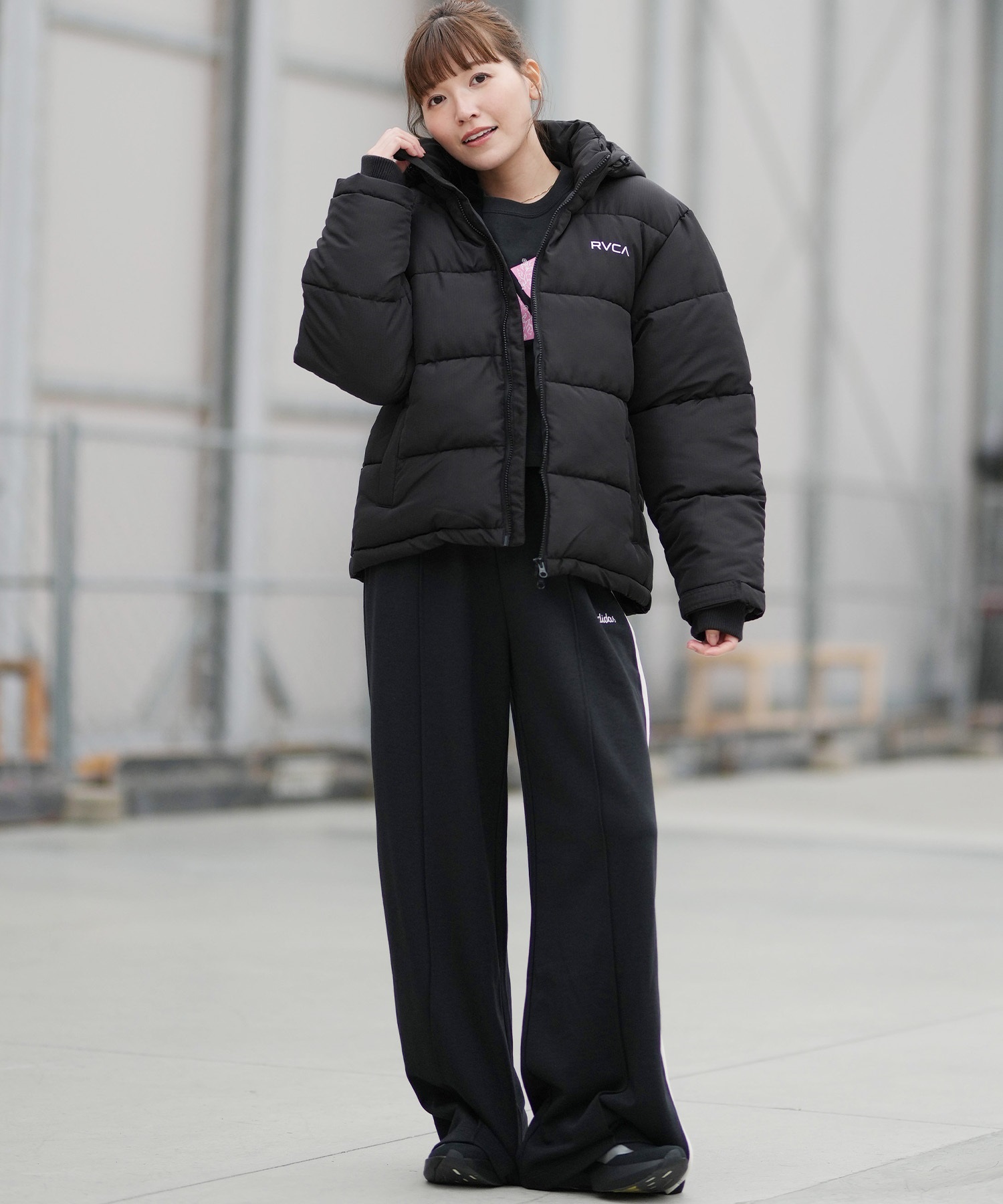 RVCA ルーカ ジャケット レディース バックプリント ロゴ BALANCE