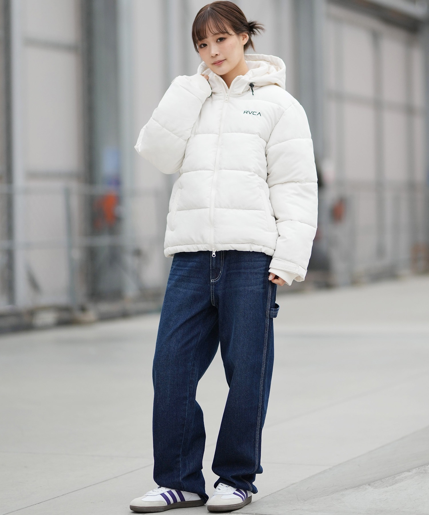 RVCA ルーカ ジャケット レディース バックプリント ロゴ BALANCE