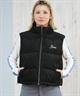 RVCA ルーカ ベスト レディース スエード ロゴ DEVON SUEDET PUFFER VEST BF044-755(BLK-S)