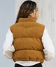 RVCA ルーカ ベスト レディース スエード ロゴ DEVON SUEDET PUFFER VEST BF044-755(BLK-S)