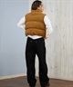 RVCA ルーカ ベスト レディース スエード ロゴ DEVON SUEDET PUFFER VEST BF044-755(BLK-S)