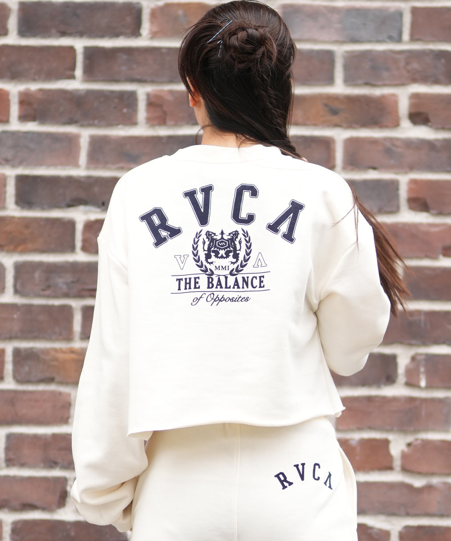RVCA ルーカ トレーナー スウェット レディース バックプリント 