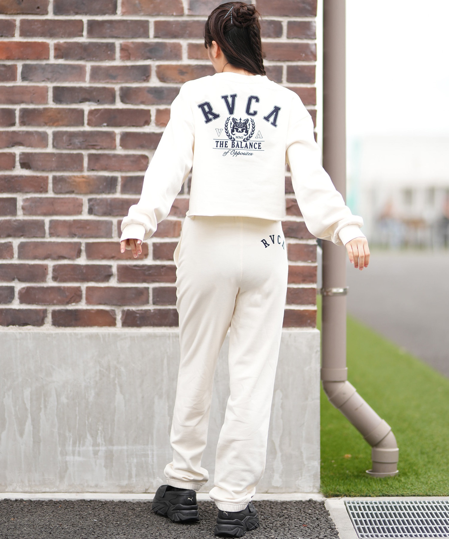 RVCA ルーカ トレーナー スウェット レディース バックプリント 