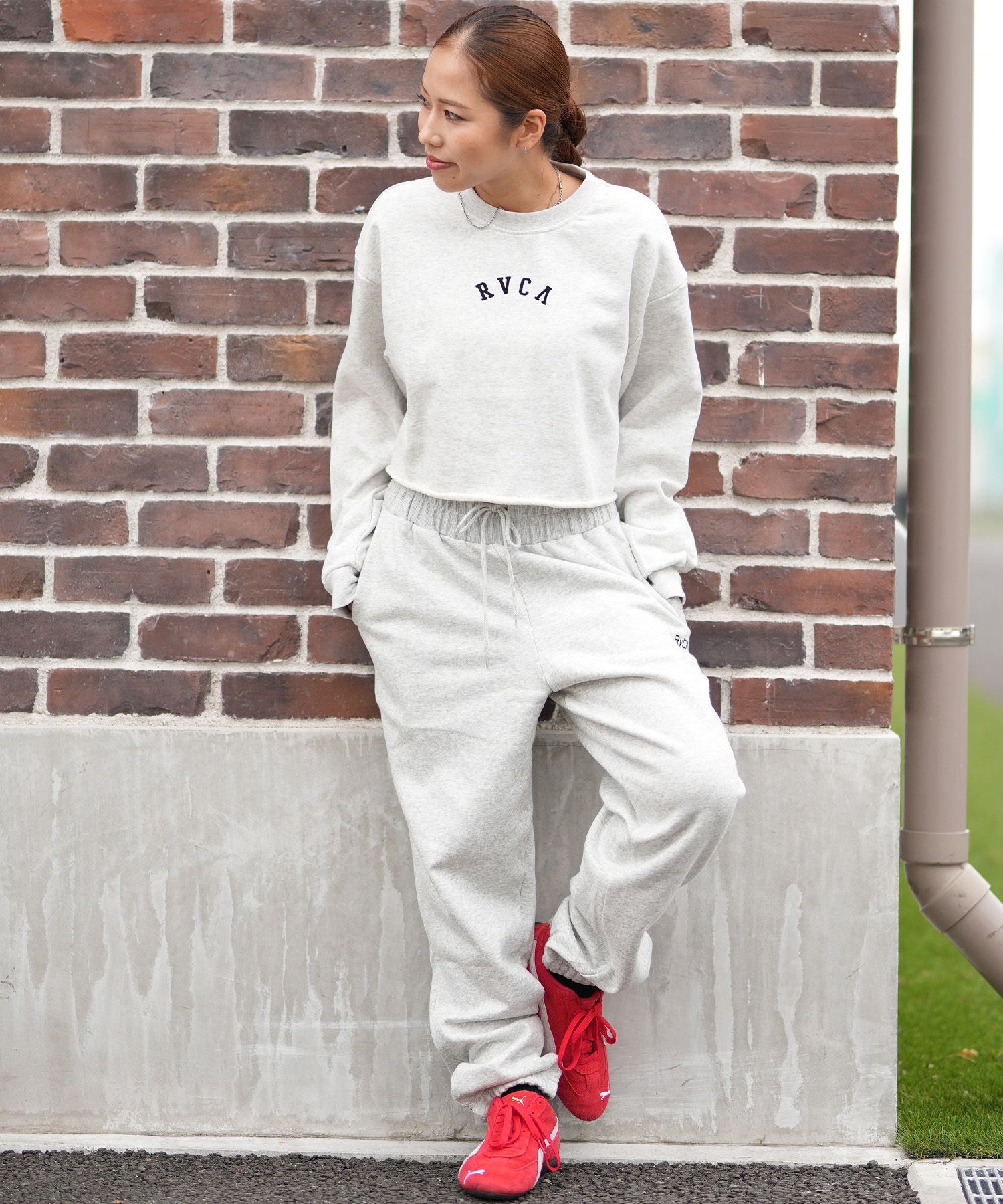 RVCA ルーカ トレーナー スウェット レディース バックプリント 