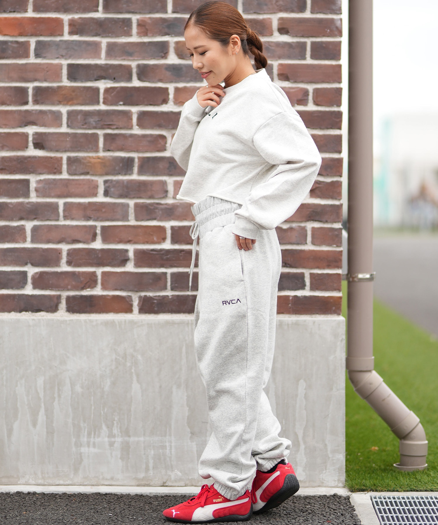 RVCA ルーカ トレーナー スウェット レディース バックプリント
