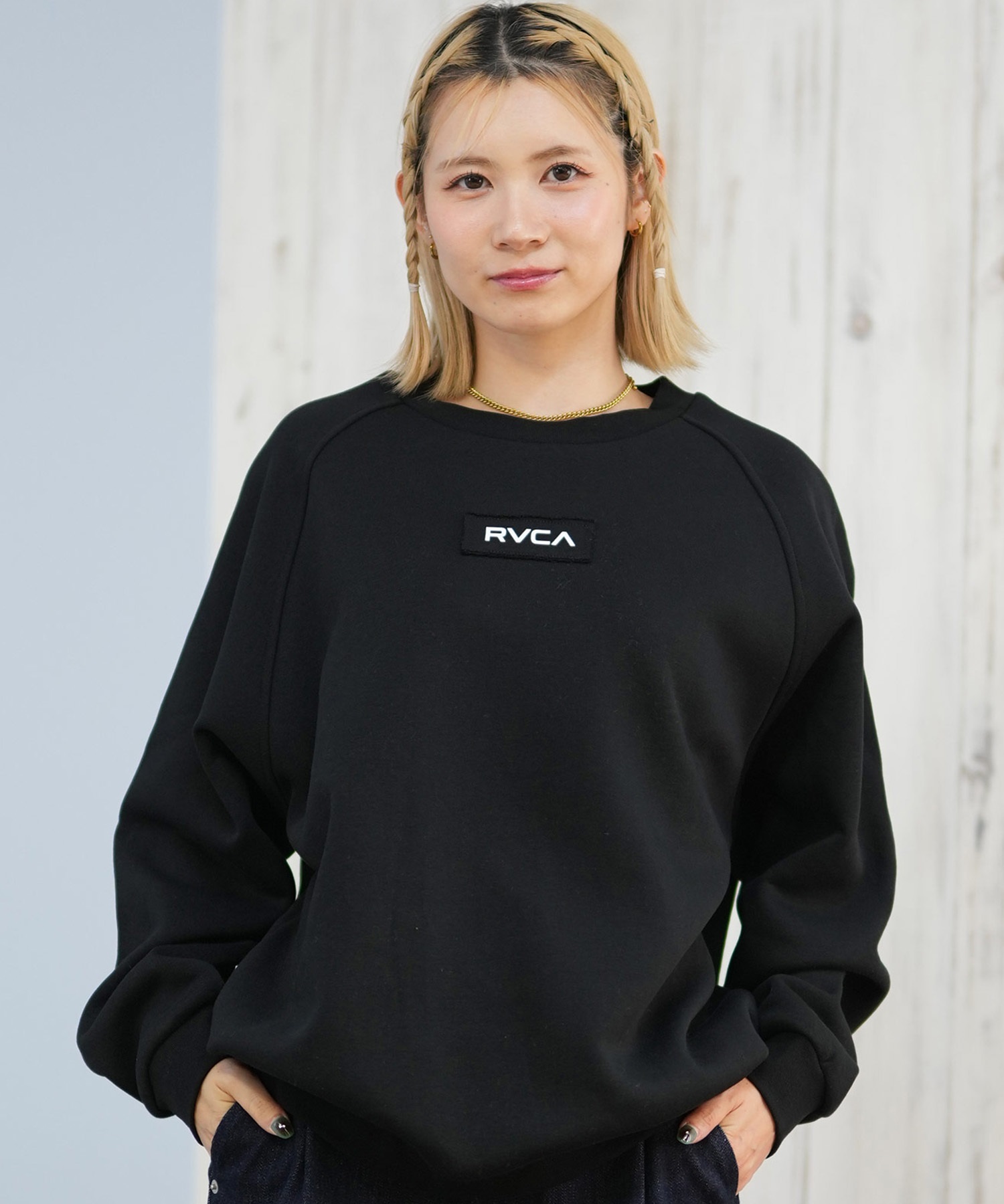 RVCA ルーカ トレーナー スウェット レディース バックプリント ロゴ