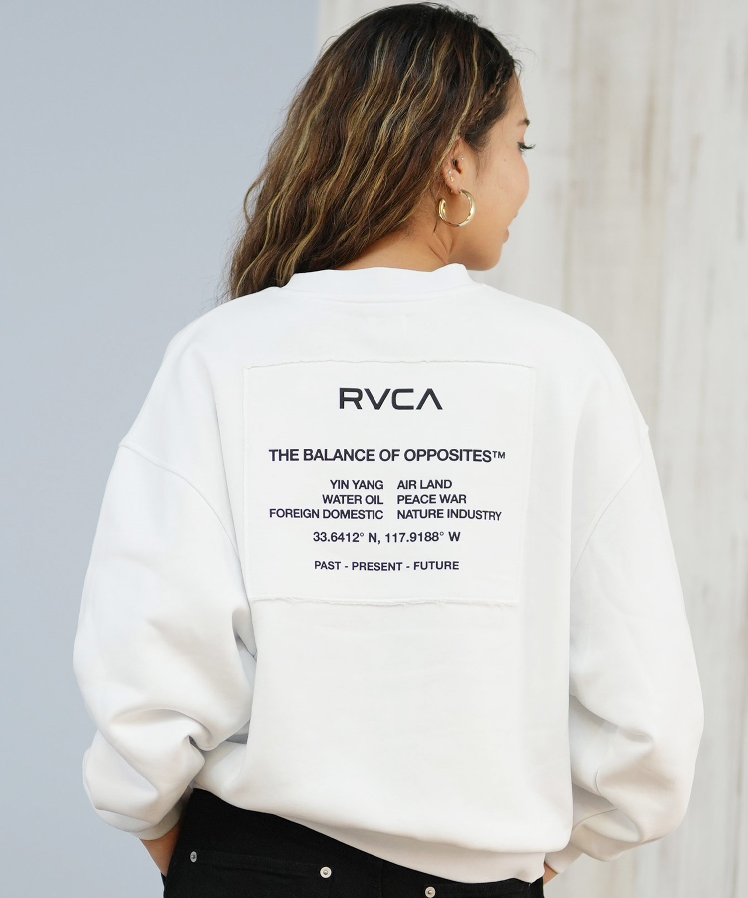 RVCA ルーカ トレーナー スウェット レディース バックプリント ロゴ