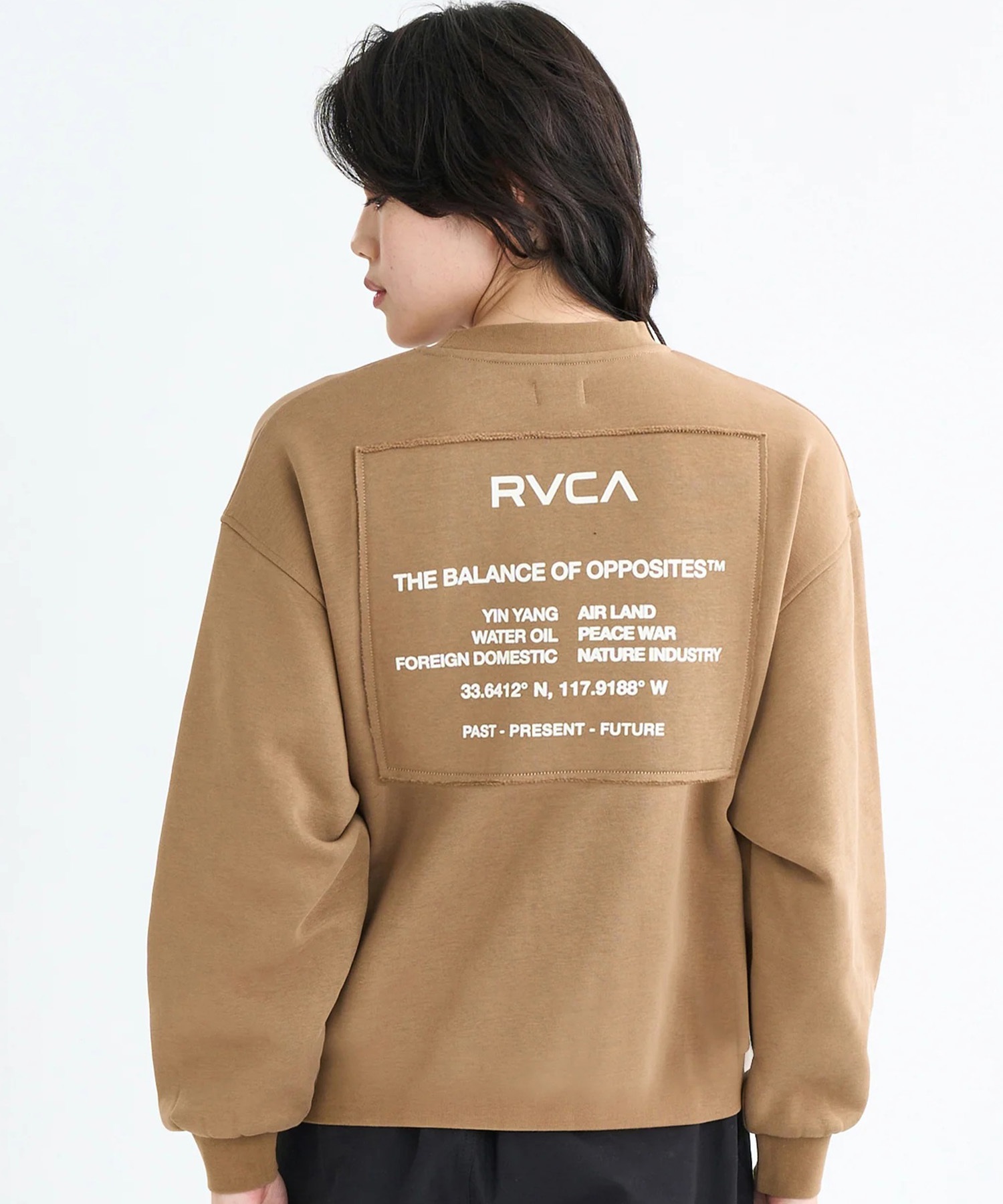 RVCA ルーカ トレーナー スウェット レディース バックプリント ロゴ