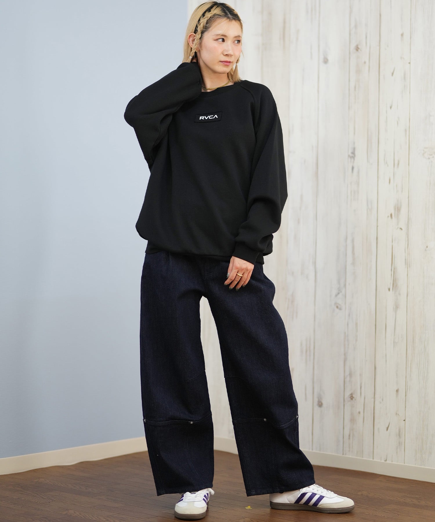 RVCA ルーカ トレーナー スウェット レディース バックプリント ロゴ