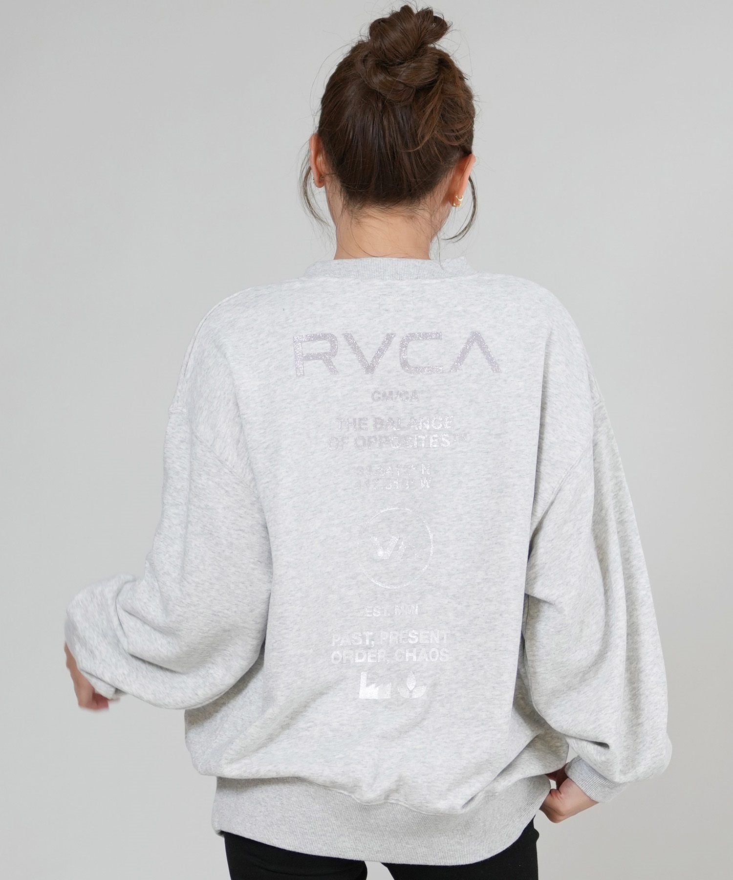 RVCA ルーカ トレーナー スウェット レディース バックプリント ロゴ