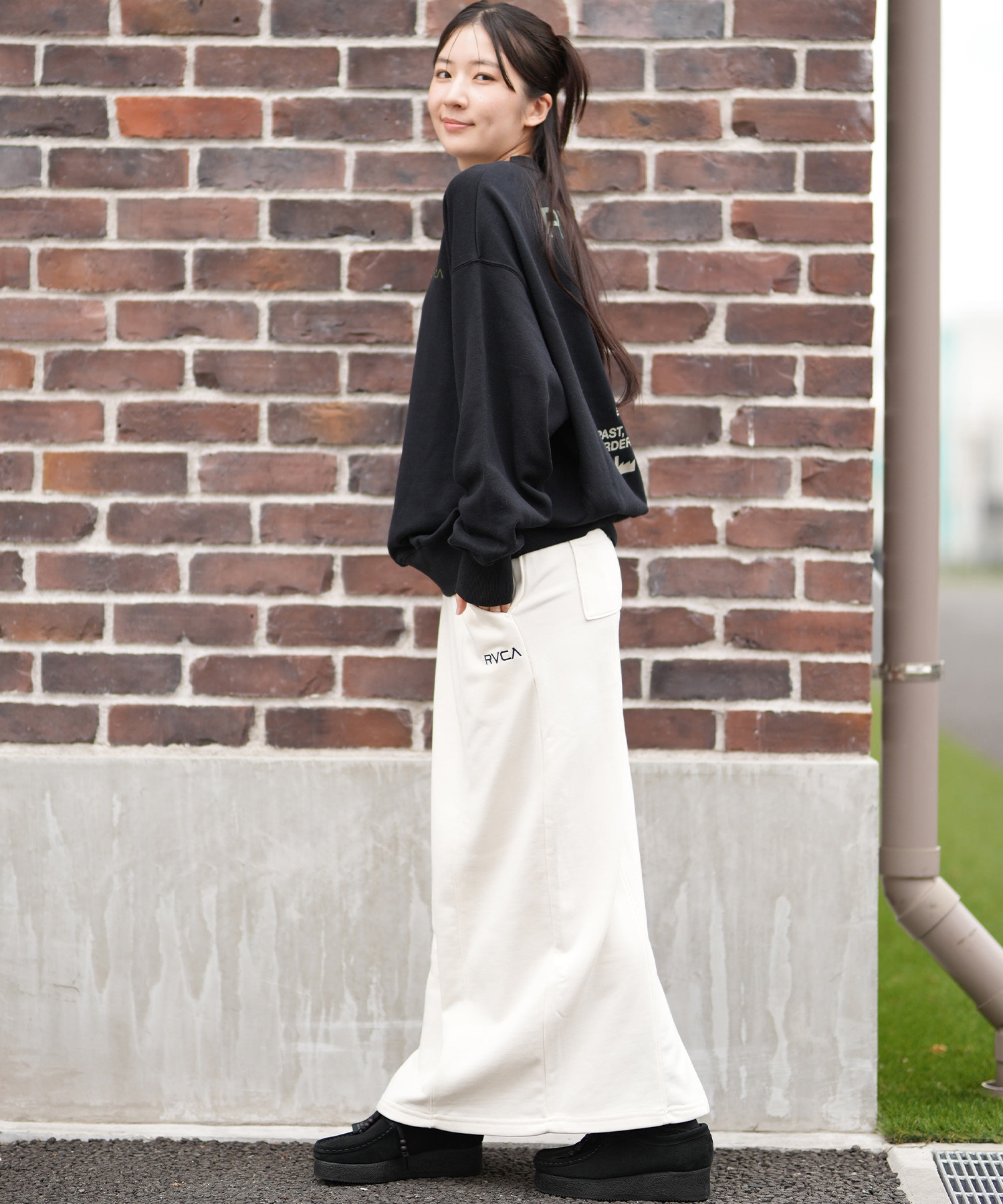 RVCA ルーカ トレーナー スウェット レディース バックプリント ロゴ