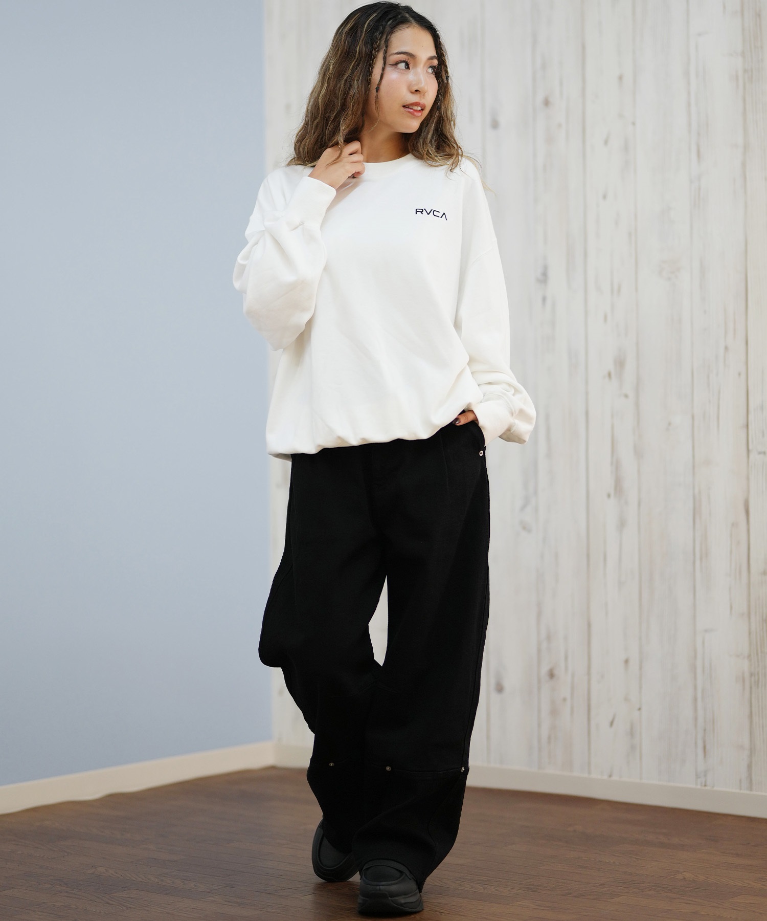 RVCA ルーカ トレーナー スウェット レディース バックプリント ロゴ