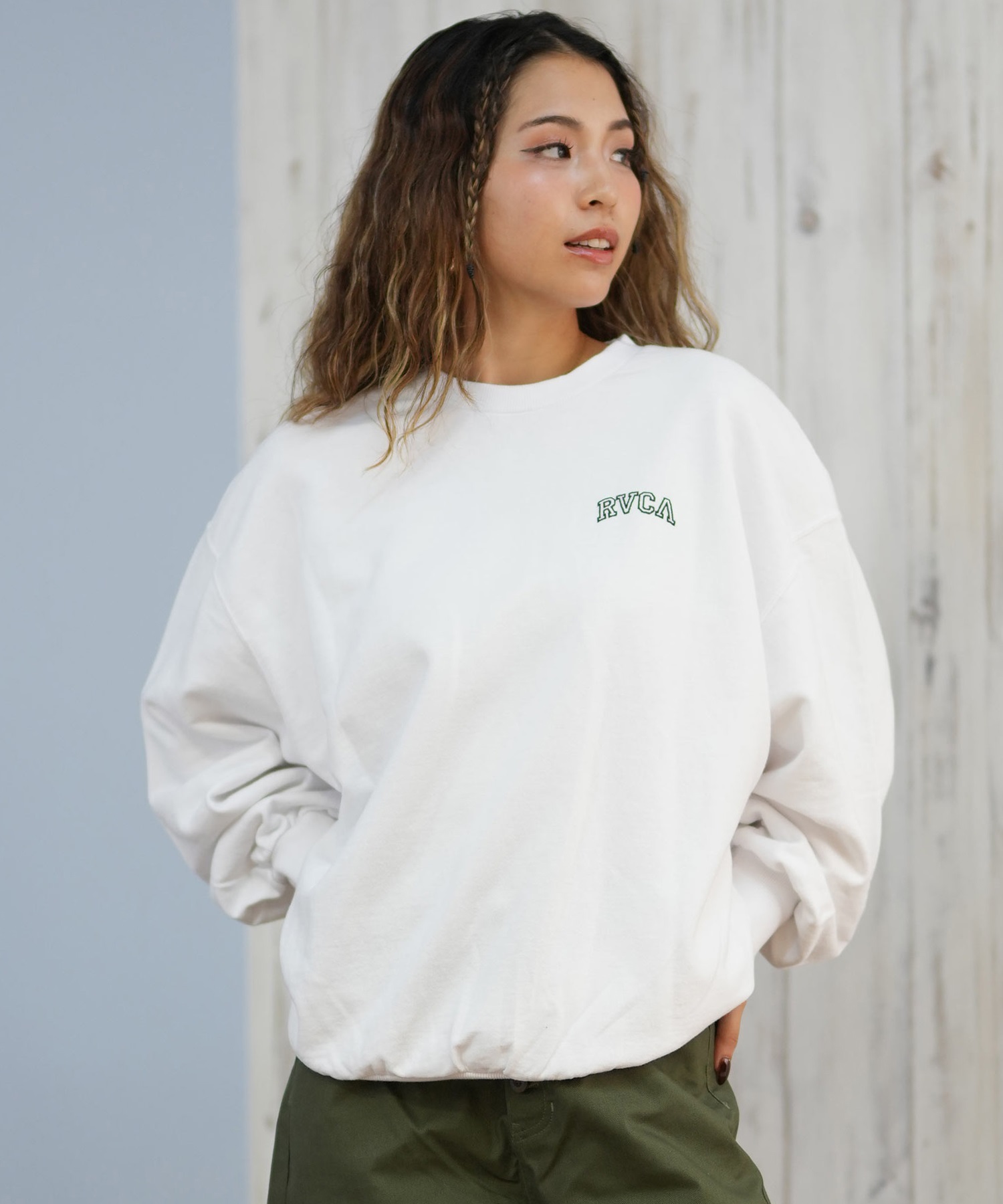 込み RVCAバックロゴトレーナー ルーカ スウェット RVCA（ルーカ） スウェット トレーナー メンズ ブランド 裏起毛 バック