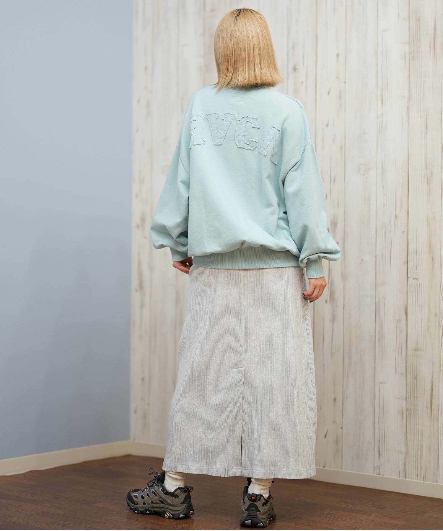 RVCA ルーカ トレーナー スウェット レディース クルーネック バック