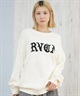 RVCA ルーカ ニット セーター レディース クルーネック ロゴ BIG RVCA KNIT BF044-650(BLK-M)