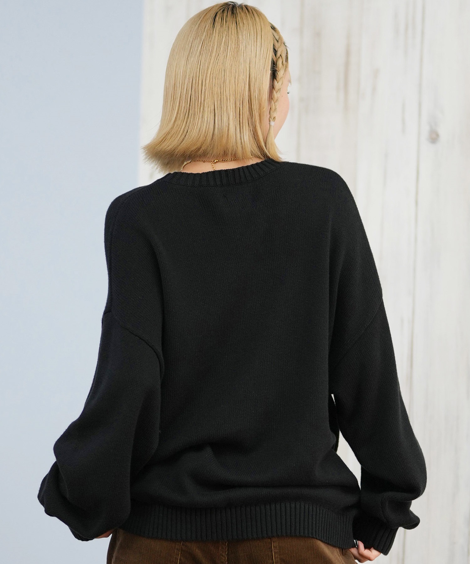 RVCA ルーカ ニット セーター レディース クルーネック ロゴ BIG RVCA
