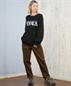 RVCA ルーカ ニット セーター レディース クルーネック ロゴ BIG RVCA KNIT BF044-650(BLK-M)