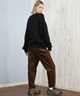 RVCA ルーカ ニット セーター レディース クルーネック ロゴ BIG RVCA KNIT BF044-650(BLK-M)