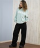 RVCA ルーカ ニット セーター レディース クルーネック ロゴ BIG RVCA KNIT BF044-650(BLK-M)