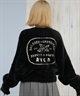 RVCA ルーカ ニット セーター レディース クロップド丈 ショート丈 ロゴ LOOSE FIT JQ KNIT BF044-652(BLK-M)