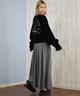 RVCA ルーカ ニット セーター レディース クロップド丈 ショート丈 ロゴ LOOSE FIT JQ KNIT BF044-652(BLK-M)