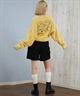 RVCA ルーカ ニット セーター レディース クロップド丈 ショート丈 ロゴ LOOSE FIT JQ KNIT BF044-652(BLK-M)