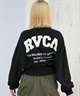RVCA ルーカ ニット セーター レディース バックプリント ロゴ ARCH RVCA MATCH CREW KNIT BF044-P65(BLK-M)