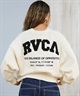 RVCA ルーカ ニット セーター レディース バックプリント ロゴ ARCH RVCA MATCH CREW KNIT BF044-P65(BLK-M)